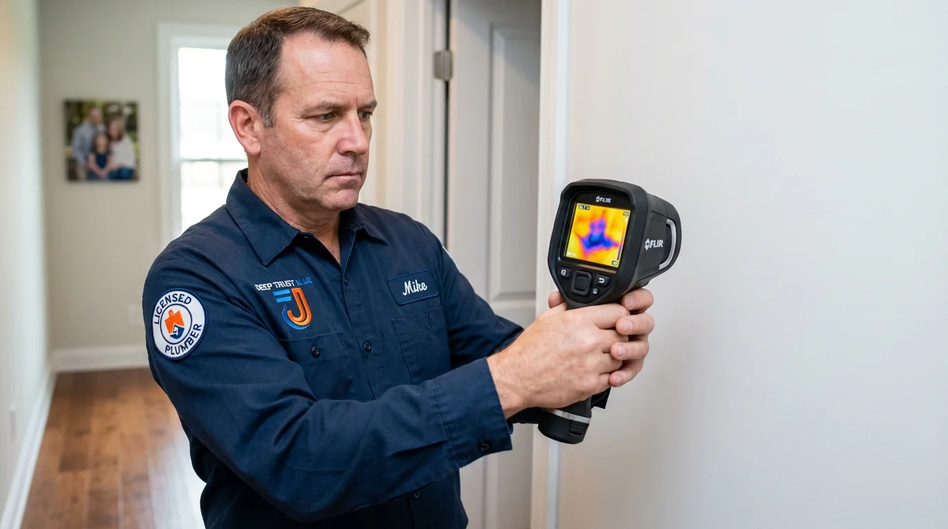 Thermal imaging leak detection by Johns Plumbing LLC in Cody